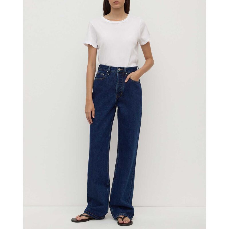 Assembly Label High Rise Straight Jean Heritage Blue image number 3